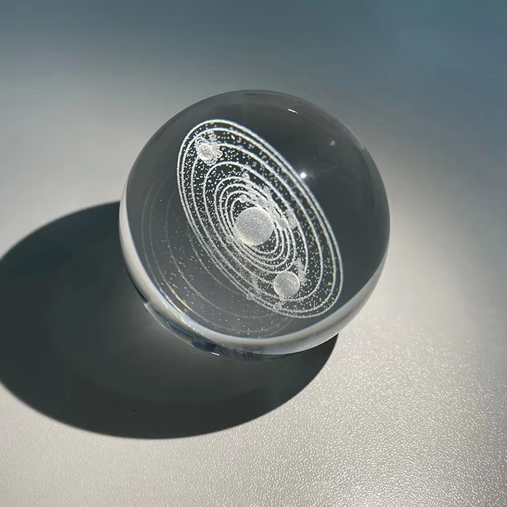 LED Night Light Milky Way Galaxy Solar System Crystal Ball Children Night Lamp Bedroom Ambient Light Creative Gift Night Light