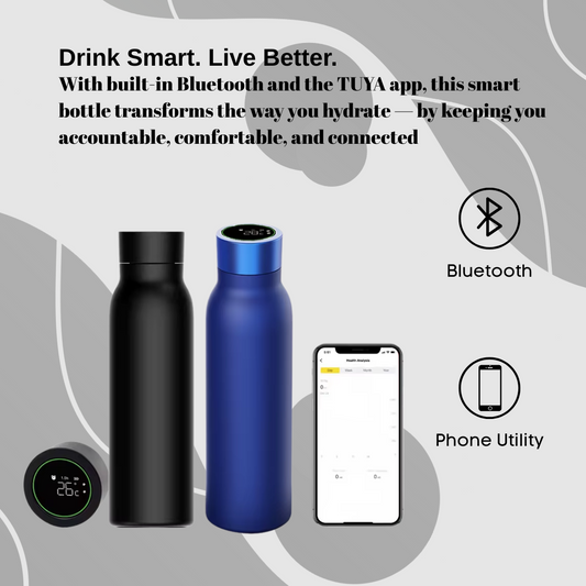TUYA Smart Bluetooth Water Bottle – Tracks Hydration, Reminds You to Drink & Displays Temperature